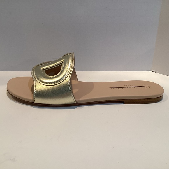 CHRISTIAN DIOR SANDAL -D- CLUB LIGHT GOLD SANDAL - Picture 8 of 12